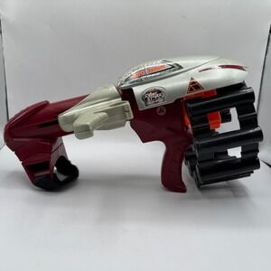 Nerf Cyber Strike Gear Roto-Track Kids Blaster Burgundy Silver Vintage 1998